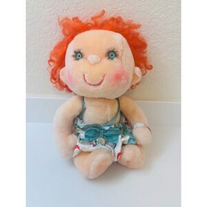 Vintage Applause Ticklez Doll Red Hair Blue Eyes Plush Soft Body 1980s